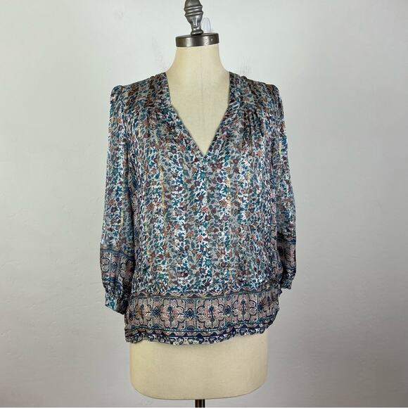 Joie Frazier Blouse in Dusty Mink - Picture 2 of 8